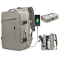 Expandable Travel Laptop Backpack for 17” Laptops – Waterproof Carry-On Business & Leisure Travel Backpack