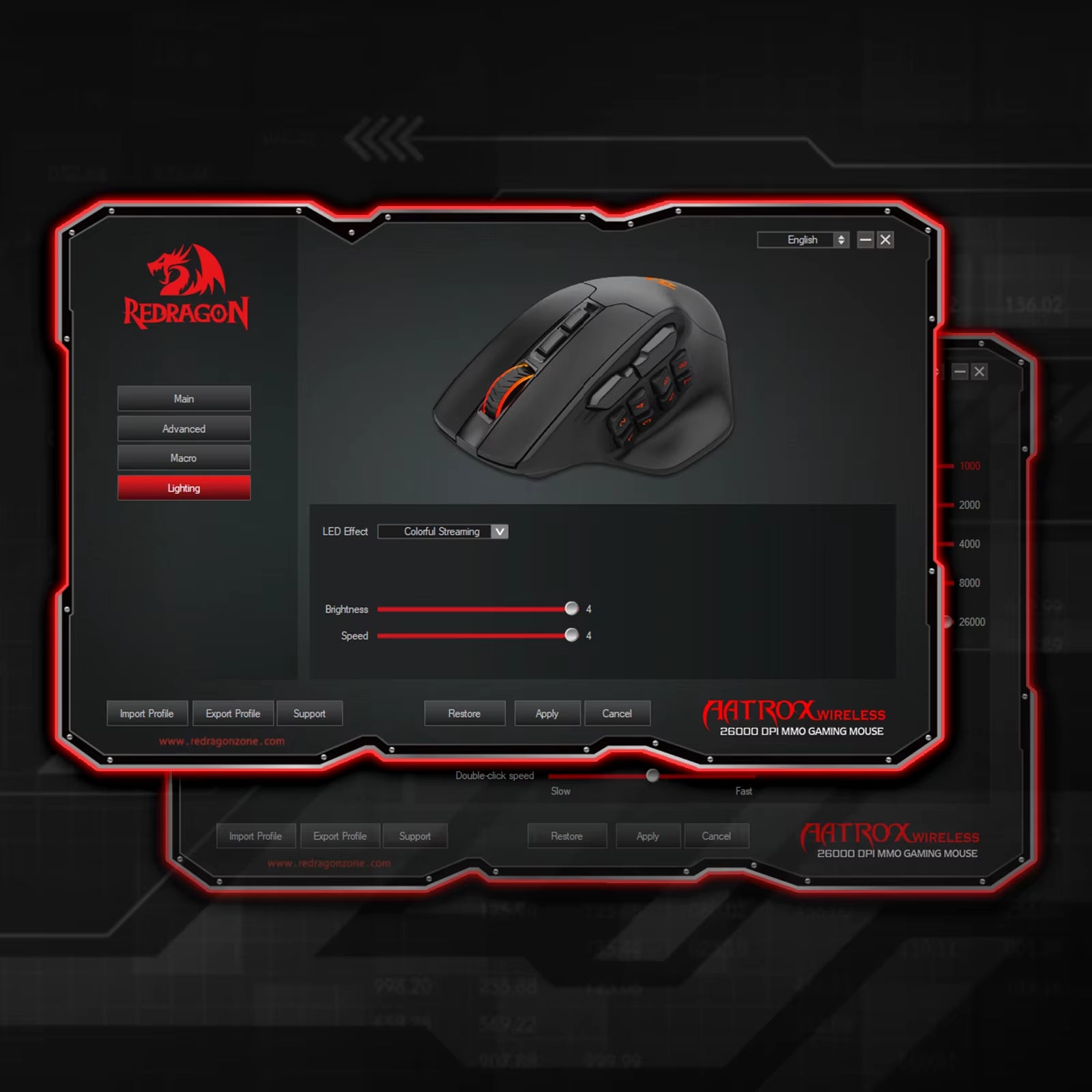 M811 PRO Wireless MMO Gaming Mouse, 15 Programmable Buttons RGB Gamer Mouse, 10 Side Macro Keys