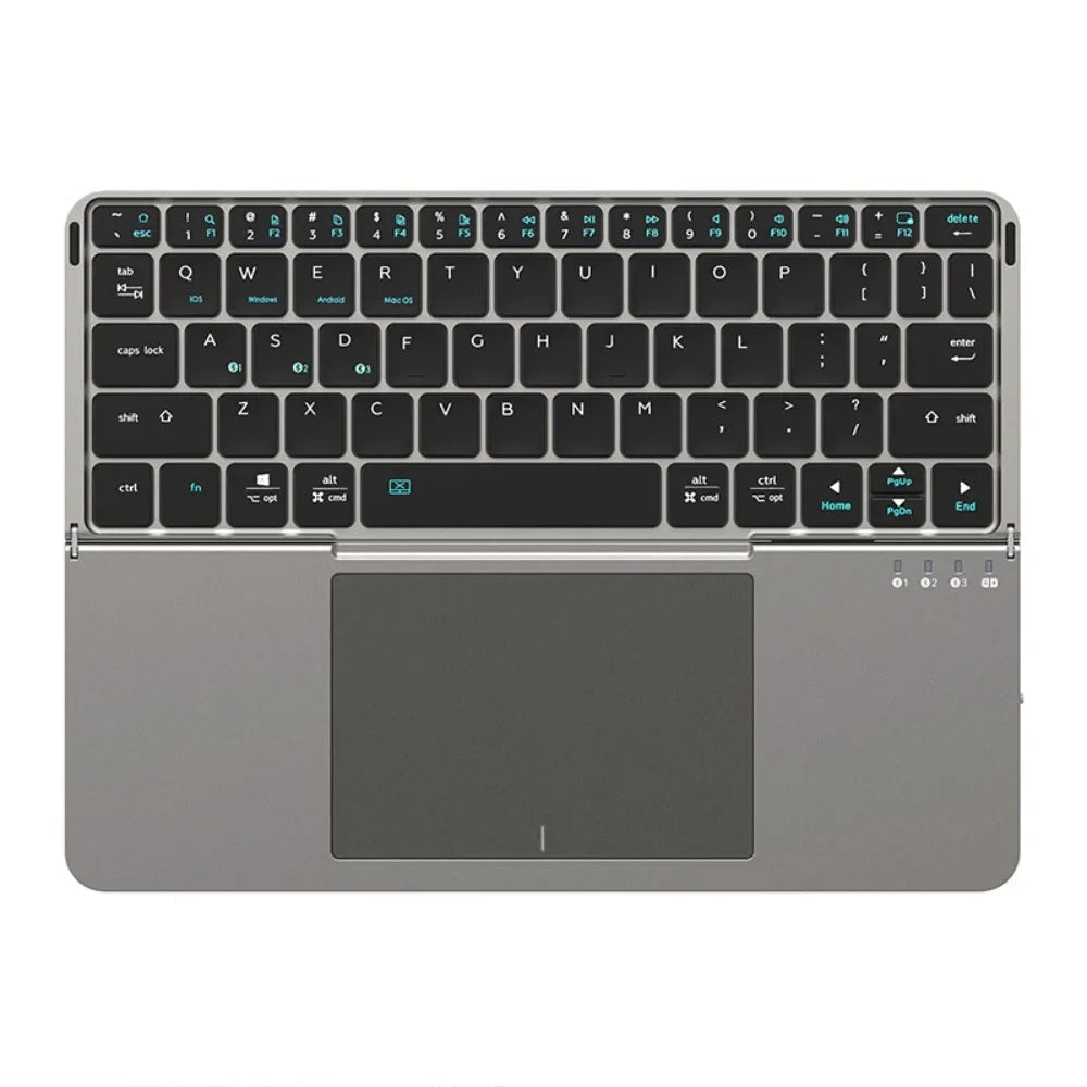 Foldable Bluetooth Keyboard with Touchpad – Wireless Travel Keyboard for iPhone, Android, Windows & Mac