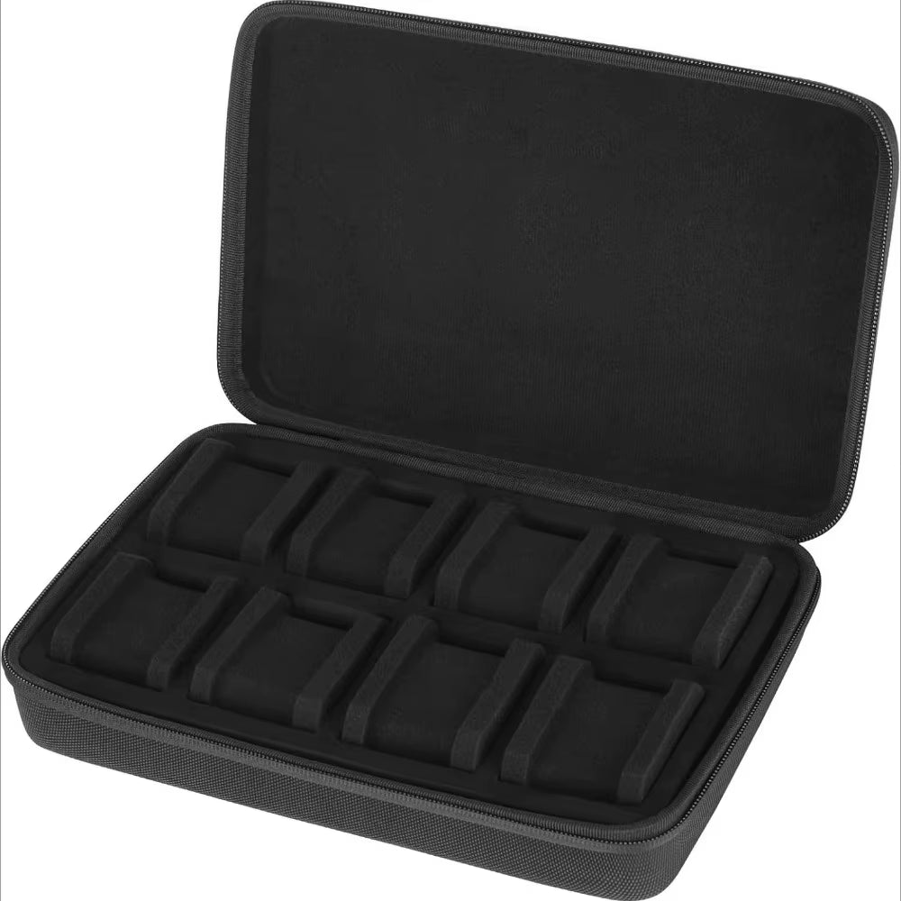 10-Slot Travel Watch Case – Shockproof Zipper Watch Organizer for Watches & Smartwatches