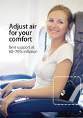 Travel Products Inflatable Travel Lumbar Pillow for Airplane Seat – Adjustable Lower Back Support Cushion for Long Flights